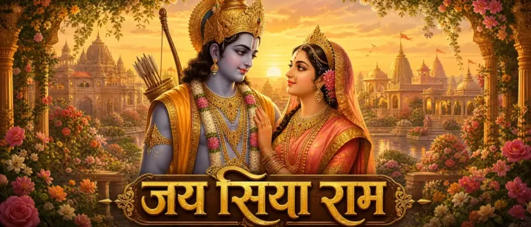 जय सिया राम - victory to Sita and Ram. contains exact awadhi text: जय सिया राम