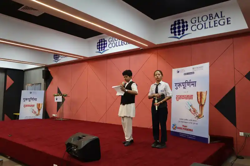 Guru Purnima celebration in Nepal, featuring cultural programs and honoring knowledge.